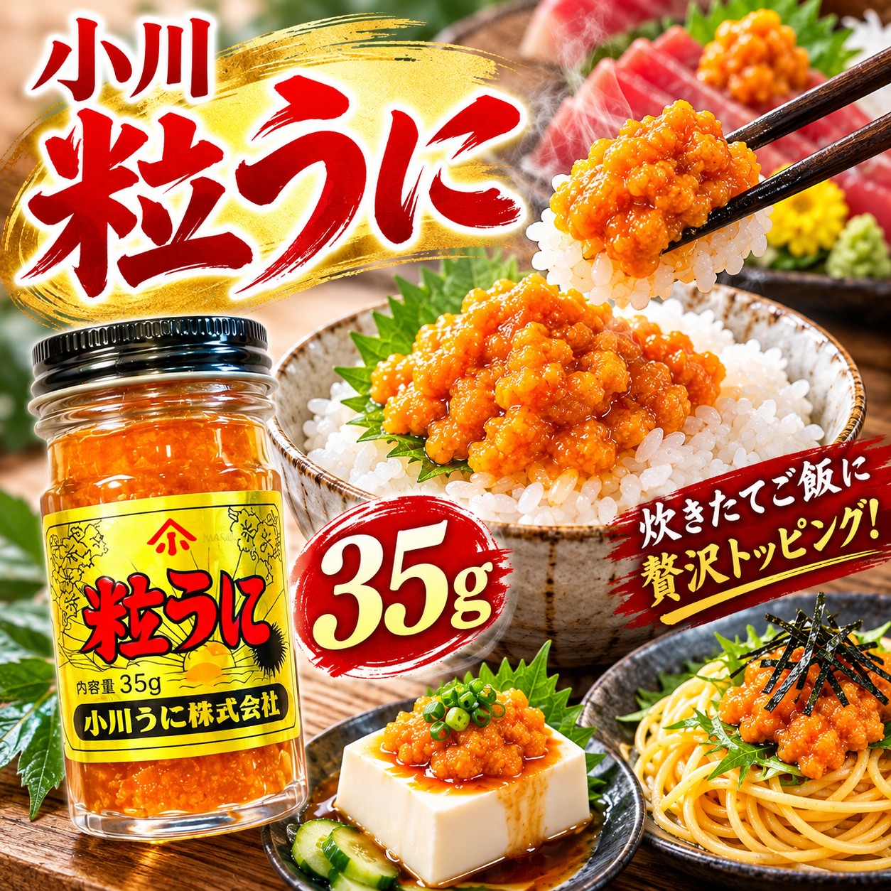 粒うに35g×2 | 北海道直販（北直店）のプレゼント・ギフト通販 | TANP